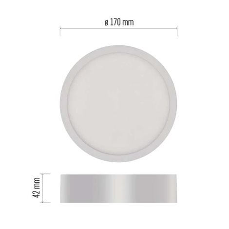ZM5135 LED přisazené svítidlo NEXXO, kruhové, bílé, 12,5W, 1100LM, IP40 neutrální bílá 3