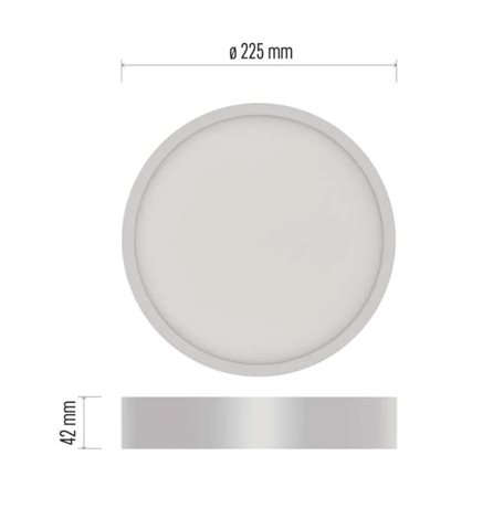 ZM5145 LED přisazené svítidlo NEXXO, kruhové, bílé, 21W, neutrální bílá 2