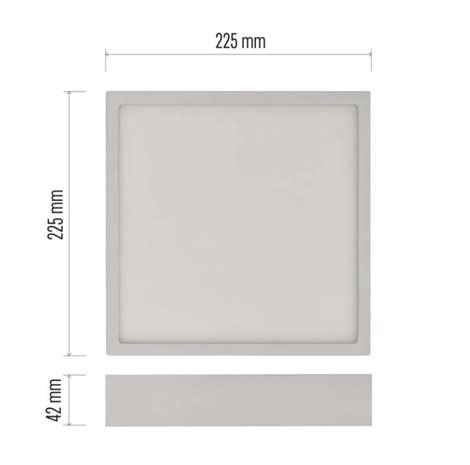 ZM6145 LED přisazené svítidlo NEXXO, čtvercové, bílé, 21W, neutrální bílá 3
