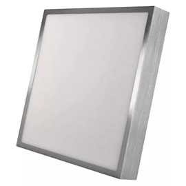 ZM6243 LED přisazené svítidlo NEXXO broušený nikl čtverec, 22,5x22,5cm, 21W, 1900lm, 3000-4000K