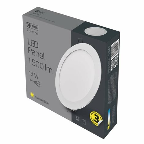 ZD1141 LED podhledové svítidlo PROFI bílé kruh 22,5cm, 18W, 1500lm, 3000K 7