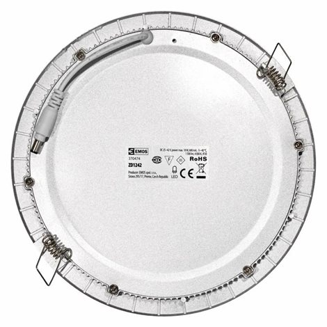 LED Panel vestavný ZD1242 kruh 22,5cm 18W 1500lm 4000K IP20 3