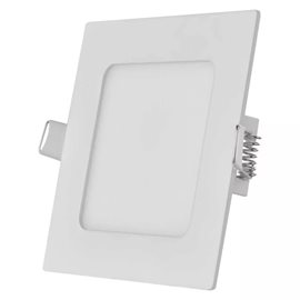 ZD2124 LED podhledové svítidlo NEXXO bílé čtverec 7W, 450lm, 3000K, IP40, 12x12cm