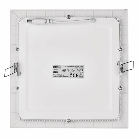 ZD2142 LED podhledové svítidlo PROFI bílé čtverec, 22,5x22,5cm, 18W, 1500lm, 4000K 4