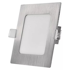 ZD2223 LED podhledové svítidlo NEXXO stříbrné čtverec, 12x12cm, 7W, 480lm, 3000-4000K