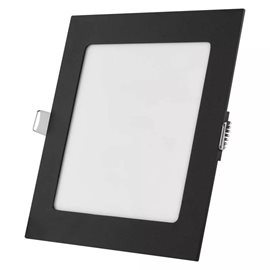 ZD2333 LED podhledové svítidlo NEXXO černé čtverec 12,5W, 1050lm, 3000-4000K, IP40, 17x17cm