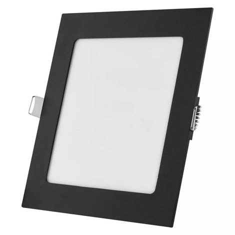 ZD2333 LED podhledové svítidlo NEXXO černé čtverec 12,5W, 1050lm, 3000-4000K, IP40, 17x17cm 1