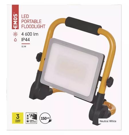 ZS3342 PŘENOSNÝ LED REFLEKTOR 51W 4600LM NW 14