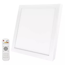 ZM5171 LED svítidlo přisazené RIVI čtverec 20W, 140-1400lm, 2700-6000K, IP20, 30x30cm
