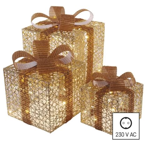 DCFC14 72LED XMAS GOLD GIFT BOX WW 4