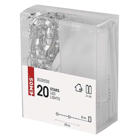 DCGW09 20LED GIRLAND GOLD 2AA WW 4