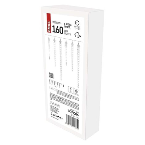 DCPC06 160LED ICICLE 6 TUBES CW FALL 5