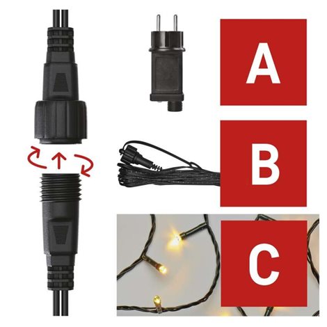 D1AW01 CONNECT START UNIT POWER+CHAIN 100LED 10M IP44 WW 2