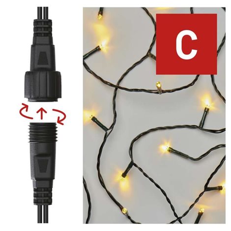 D1AW03 CONNECT CHAIN 100LED 10M IP44 WW 2