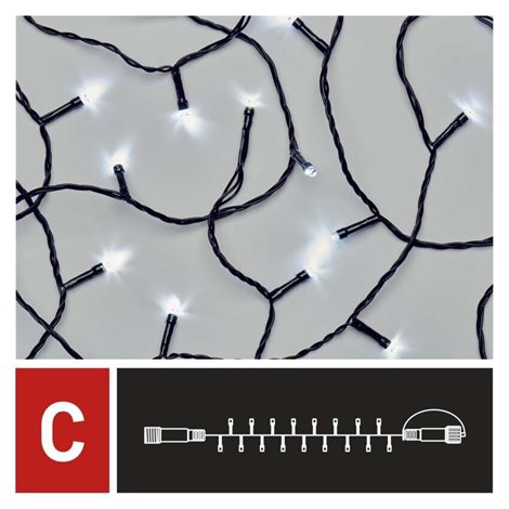 D1AC03 CONNECT CHAIN 100LED 10M IP44 CW 4