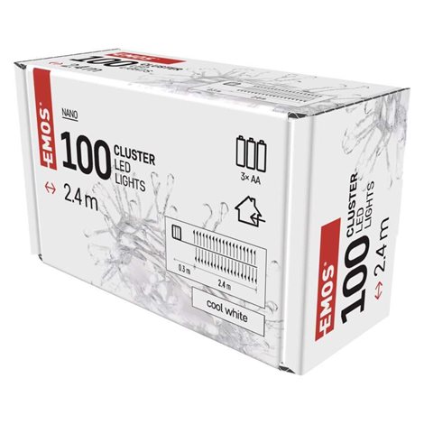 D3FC01 100LED NANO CLUSTER BO CW 6