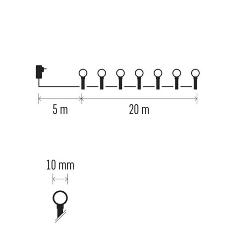 D5AC03 200LED XMAS CHERY TIMER 20M CW 3