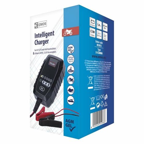 N1015 NABÍJEČ AUTOBATERIÍ 6/12V 0,8A 7