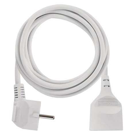 P0113R Prodlužovací kabel 3m, 1zásuvka, bílý, PVC, 1,5mm2 2