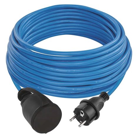 P01410W Mrazuvzdorný prodlužovací kabel 10m, 1zásuvka, modrý, silikon, 230V, 1,5mm2 1