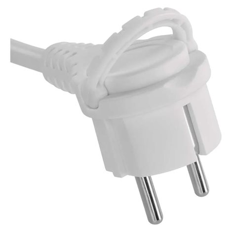 P0212U Prodlužovací kabel 2 m / 2 zásuvky+2×USB A+1×USB C / bílý / PVC / 1 mm2 3