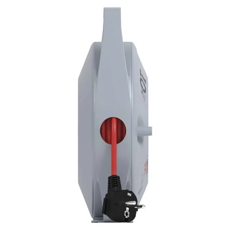 P19410N Prodlužovací kabel na bubnu 10 m / 4 zásuvky / červený / PVC / 230 V / 1 mm2 5