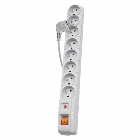 P53898 Přepěťová ochrana – 8 zásuvek 1,5m, šedá 1