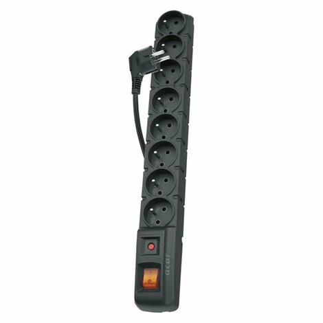 P53899 Přepěťová ochrana – 8 zásuvek, 1,5m, černá 1