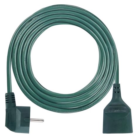 P0115Z Prodlužovací kabel 5m, 1zásuvka, zelený, PVC, 1mm2 2