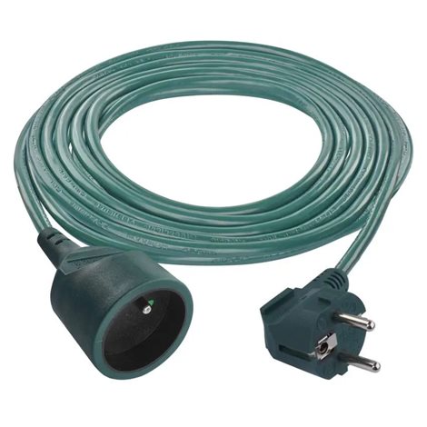 P0115Z Prodlužovací kabel 5m, 1zásuvka, zelený, PVC, 1mm2 1