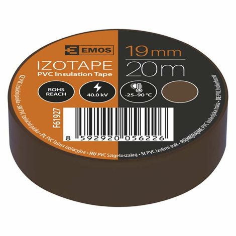 F61927 PÁSKA PVC 19/20 HNĚDÁ 2
