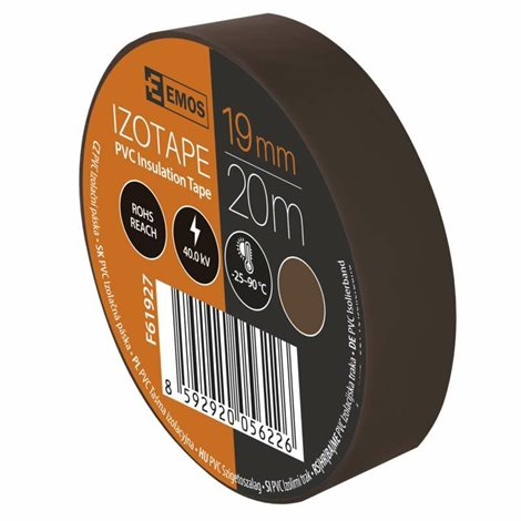 F61927 PÁSKA PVC 19/20 HNĚDÁ 4