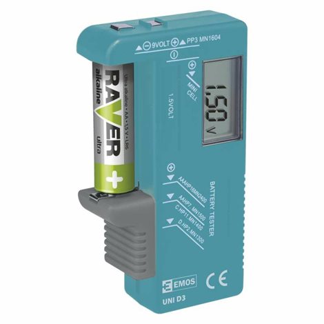 N0322 UNI D3 UNI TESTER BATERIÍ LCD 8