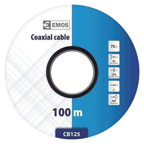 S5385 Koaxiální kabel CB125, 100m 4