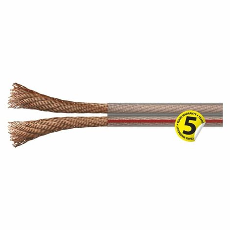 S8314 Dvojlinka nestíněná 2x1,5mm průhledná 4
