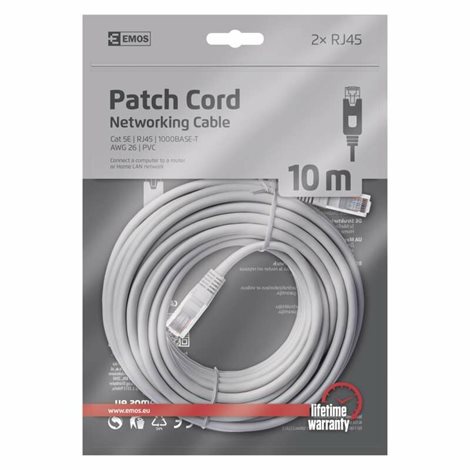 S9126 UTP CAT5E 10M PATCH KABEL CAT5E UTP PVC 10M 2