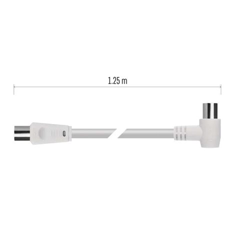 S30110 Anténní koaxiální kabel stíněný 1,25m – úhlová vidlice 4