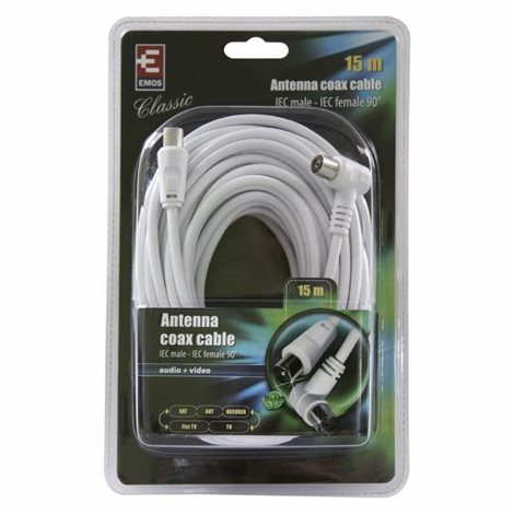 SB3115 ANTÉNNÍ KOAX. KABEL 90° 15M 2