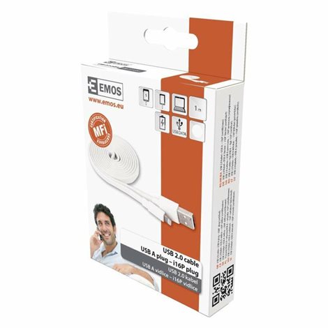SM7013W USB 2.0 A/M-i16P/M 1M BÍLÁ 3