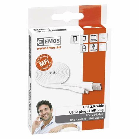 SM7013W USB 2.0 A/M-i16P/M 1M BÍLÁ 4