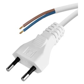 S12252 Flexo šňůra PVC 2x 0,5mm2, 2m, bílá