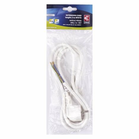 S14312 Flexo šňůra PVC 3x 1,0mm2, 2m, bílá 3
