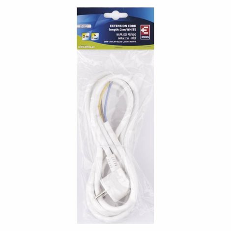 S14322 Flexo šňůra PVC 3x 1,5mm2, 2m, bílá 3