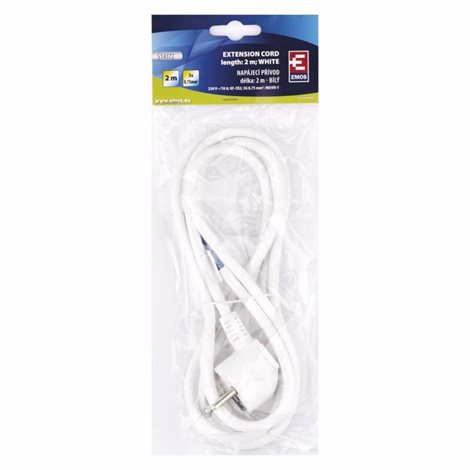 S14372 Flexo šňůra PVC 3x 0,75mm2, 2m, bílá 3