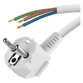S14322 Flexo šňůra PVC 3x 1,5mm2, 2m, bílá