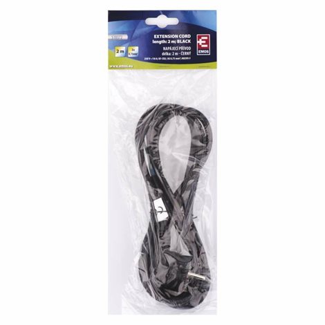 S18372 Flexo šňůra PVC 3x 0,75mm2, 2m, černá 3
