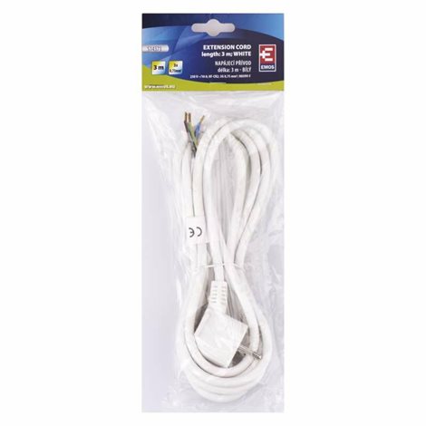 S14373 Flexo šňůra PVC 3x 0,75mm2, 3m, bílá 3