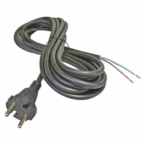 S03030 Flexo šňůra gumová 2x 1mm2, 3m, černá