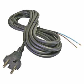 S03050 Flexo šňůra gumová 2x 1mm2, 5m, černá
