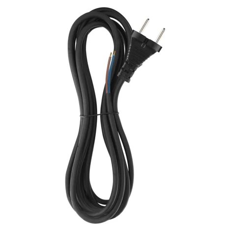 S03050N Flexo šňůra guma/neopren 2× 1mm2, 5m, černá 2